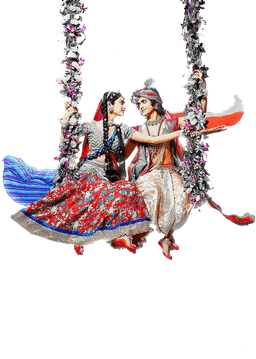 radha krishna image like logo