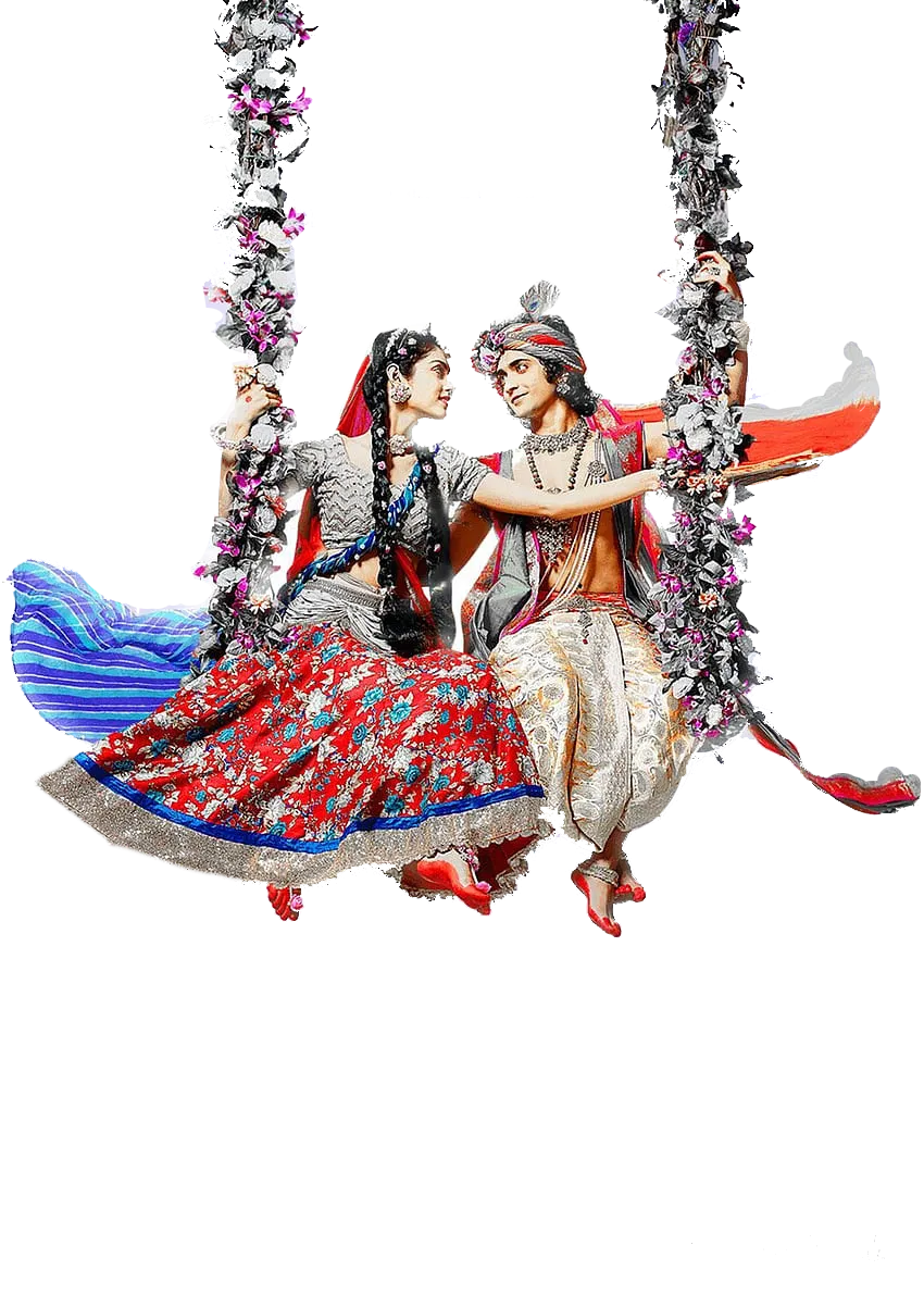radha krishna image like logo